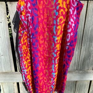 Multi-Color Leopard Print Scarf